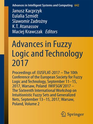 cover image of Advances in Fuzzy Logic and Technology 2017